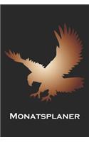 Monatsplaner: Monatsplaner, Termin-Kalender - Geschenk-Idee für Adler Fans - A5 - 120 Seiten
