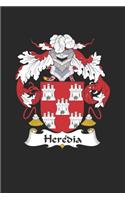 Heredia: Heredia Coat of Arms and Family Crest Notebook Journal (6 x 9 - 100 pages)
