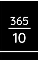 365/10: 10 Minutes a Day (black)