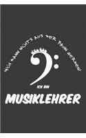 Mich kann nichts aus der Bahn werfen! Ich bin Musiklehrer: Linierter DinA 5 Jahres-Kalender 2020 für Musikerinnen und Musiker Terminplaner Musik Kalender