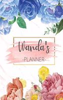 Wanda's Planner: Monthly Planner 3 Years January - December 2020-2022 - Monthly View - Calendar Views Floral Cover - Sunday start