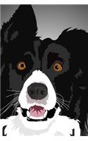 Painting of a Border Collie Journal: Take Notes, Write Down Memories in this 150 Page Lined Journal