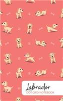 Labrador Dot Grid: 200 Page Notebook