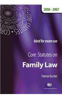 Core Statutes on Family Law