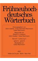 Fruhneuhochdeutsches Worterbuch. Band 6, Lieferung 3: Gerecht - Gesicht