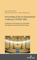 Proceedings of the 1st International Conference Tendev 2023
