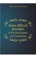Some difficult passages in the first chapter of 2 Corinthians