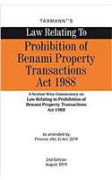 Law Relating To Prohibition Of Benami Property Transactions Act 1988
