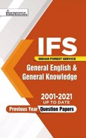 Kiran IFS General English and General Knowledge 2001 to 2021 up to date Previous Years Question Papers (English Medium) Book Code : KQB 052