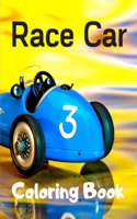 Race Car Coloring Book