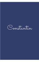 Constantin: notebook with the name on the cover, elegant, discreet, official notebook for notes, dot grid notebook,