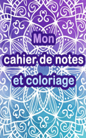 Mon cahier de notes et coloriage