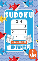 Sudoku pour Les Enfants à Partir de 3 ans: 200 Grilles de Sudoku pour enfants, Niveau facile avec instructions et solutions, adapté aux enfants- 4x4-6x6-9x9 - Jeux de Logique enfant à Partir 