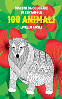 Disegni da colorare di Zentangle - Livello facile - 100 Animali