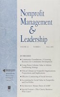 Nonprofit Management & Leadership, Volume 12 , Number 1, Fall 2001