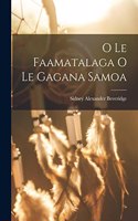 O Le Faamatalaga O Le Gagana Samoa