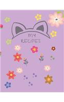 My Recipes: Recipe Journal and Organizer, Recipe Book to Write