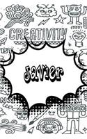 Javier: Jiu-Jitsu Training Log Book Doodle Journal Notebook 120 Pages 6x9