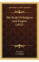 Book of Religion and Empire (1922) the Book of Religion and Empire (1922)