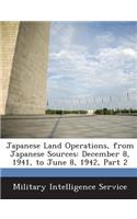 Japanese Land Operations, from Japanese Sources
