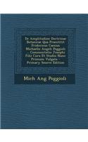de Amplitudine Doctrinae Botanicae Qua Praestitit Fridericus Caesius Michaelis Angeli Poggioli ... Commentatio Josephi Filii Cura Et Studio Nunc Primu