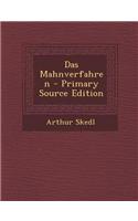 Das Mahnverfahren - Primary Source Edition