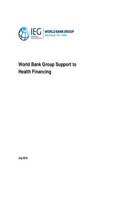 World Bank Group Support to Health Financing
