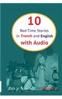 10 Bed-Time Stories in French and English with audio