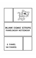 Blank Comic Strips Panelbook Notebook