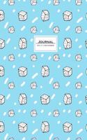 Journal - 8.5 X 11 Lined Notebook: Cute, Blue, Sugar Cover, Large, Ruled, 110 Pages