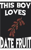 This Boy Loves Date Fruit Notebook