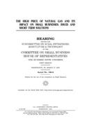 The high price of natural gas and its impact on small businesses: issues and short term solutions