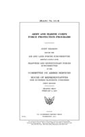 Army and Marine Corps force protection programs