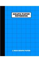 Graph Paper Notebook. 1 Inch Graph Paper
