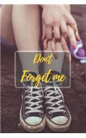 Don't Forget Me: Scene of chill sitting Touching The Nature.Shoes Leg Hand Scene.Internet Password Logbook with alphabetical tabs.Personal Address of websites, usern