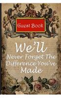 Guest book for retirement party
