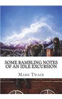 Some Rambling Notes of an Idle Excursion