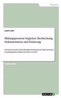 Bildungsprozesse begleiten. Beobachtung, Dokumentation und Förderung: Inwiefern kann die Entwicklungsbeobachtung und -dokumentation im pädagogischen Alltag unterstützt werden?