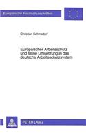 Europaeischer Arbeitsschutz Und Seine Umsetzung in Das Deutsche Arbeitsschutzsystem