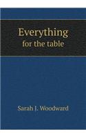 Everything for the table