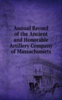 Annual Record of the Ancient and Honorable Artillery Company of Massachussets