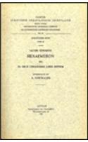 Iacobi Edesseni Hexaemeron seu in opus creationis libri septem: (Syr. II, 56), V.(48 Corpus Scriptorum Christianorum Orientalium, Scriptores Syri)