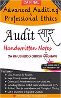 Audit Saar - Complete Revision of Audit in Just 200 Pages For CA Final (Applicable for May 2020 onwards)