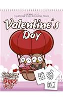 Valentine's day Coloring Book for Kids Ages 4-8: 50 Fun & Easy Valentines day Coloring Pages - Valentines day Gift for Kids, Toddlers and Preschool ( Valentines day for Kids )