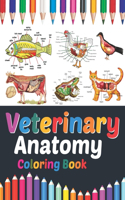 Veterinary Anatomy Coloring Book: Veterinary Coloring Work book for Medical and Nursing Students. Children's Science Books. Veterinary Anatomy Coloring Pages for Kids Toddlers Teens.