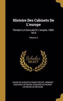 Histoire Des Cabinets De L'europe
