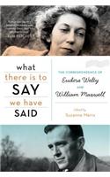 What There Is to Say We Have Said