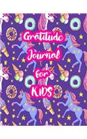 Gratitude Journal for Kids: 5-Minute Daily Diary of Positivity with Cute Unicorn Matte Cover Design Notebook Prompts to Write In Per Day - Perfect Gift for Girls, Boys, Teens, 