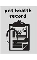 Pet Health Record