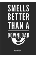 Smells better than a Download Notebook: Dotted Lined Vinyl Composition Notebook (6x9 inches) ideal as a Vinyl Cover Collection Journal. Also perfect as a DJ Set List Book for all Vinyl LP 